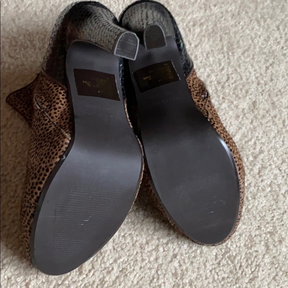 Colin Stuart animal print calf hair platform bootie - Picture 8 of 11